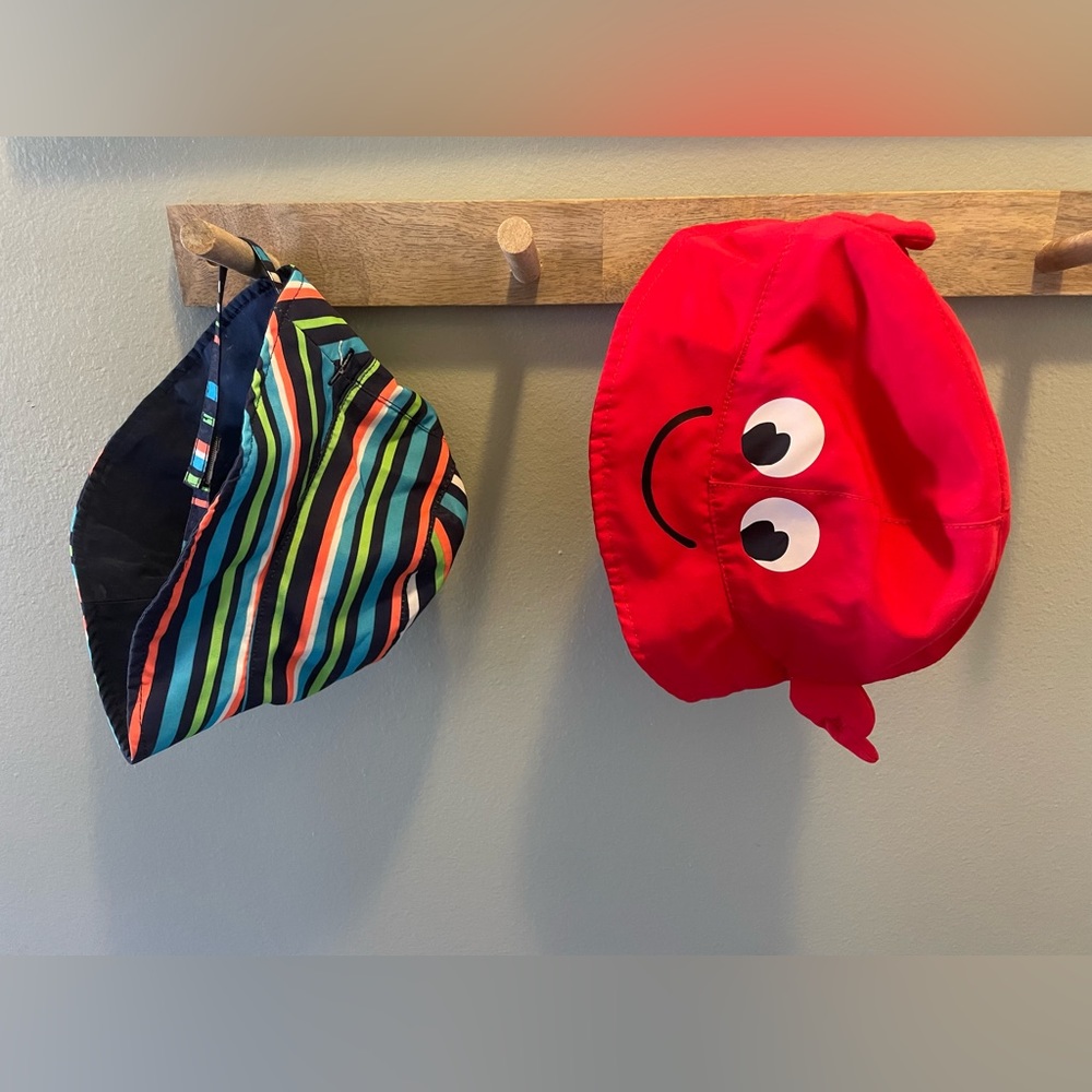 Two Baby Boy’s Bucket Outdoor Sun Hats